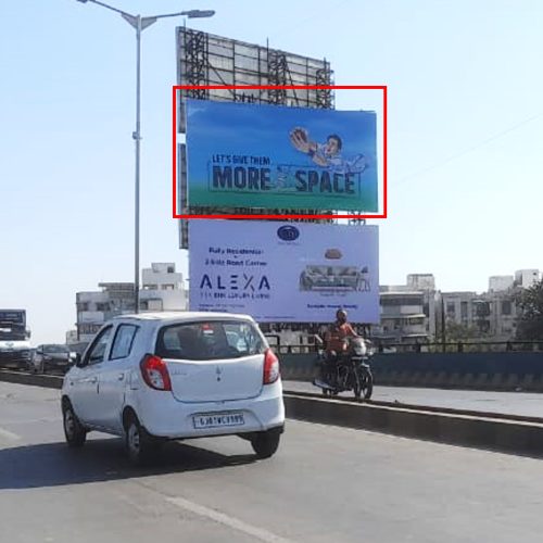 HOARDING : 30 X 15  GHATLODIYA FLYOVER, SOLA BHAGWAT TO PRABHAT CHOWK (UP), GHATLODIYA