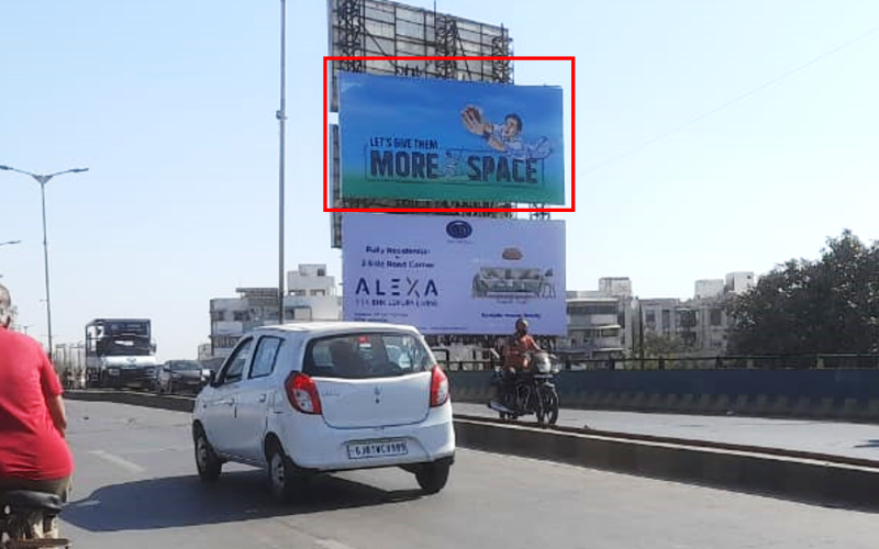 HOARDING : 30 X 15  GHATLODIYA FLYOVER, SOLA BHAGWAT TO PRABHAT CHOWK (UP), GHATLODIYA