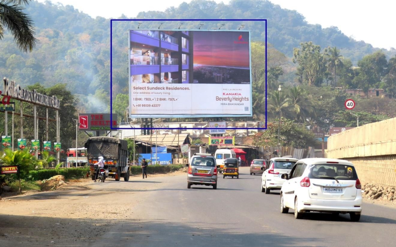 HOARDING : 62 X 41  ON WEH, AT FOUNTAIN JUNCTION, BHAYANDAR