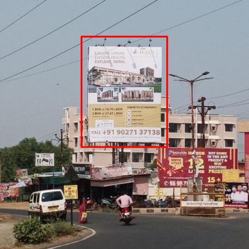 HOARDING : 30 X 40  TRAFFIC FROM BADLAPUR TOWARDS NERAL, KARJAT