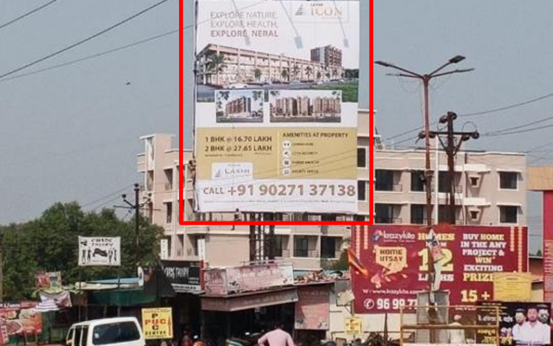 HOARDING : 30 X 40  TRAFFIC FROM BADLAPUR TOWARDS NERAL, KARJAT