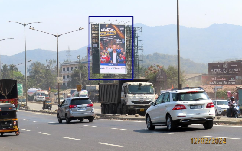 HOARDING : 30 X 42  ON WEH, AT FOUNTAIN JUNCTION, BHAYANDAR