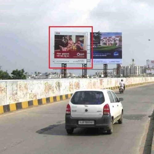 HOARDING : 20 X 20   GHATLODIYA FLYOVER, SOLA BHAGWAT TO PRABHAT CHOWK (L), GHATLODIYA