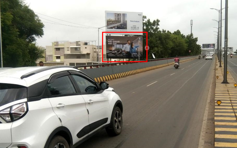 HOARDING : 25 X 15  HEBATPUR BRIDGE TOWARDS SCIENCE CITY -LOWER, HEBATPUR