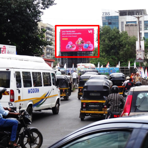 LED : 30 X 20 GHATKOPAR MG ROAD ROB TRAFFIC FROM GHATKOPAR WEST TO EAST TOWARDS EEH, GHATKOPAR