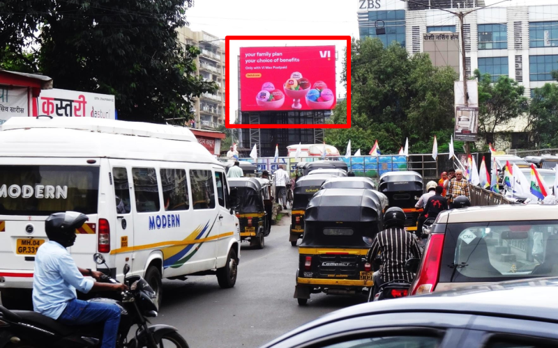 LED : 30 X 20 GHATKOPAR MG ROAD ROB TRAFFIC FROM GHATKOPAR WEST TO EAST TOWARDS EEH, GHATKOPAR