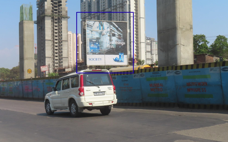 HOARDING : 40 X 41  ON GHODBUNDER ROAD (RHS) (OLD BELLA), THANE
