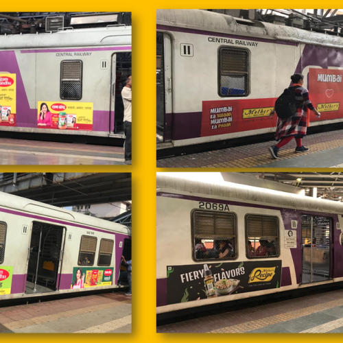 TRAIN AD : CENTRAL LINE & HARBOUR LINE EXTERNAL TRAIN AD – MUMBAI